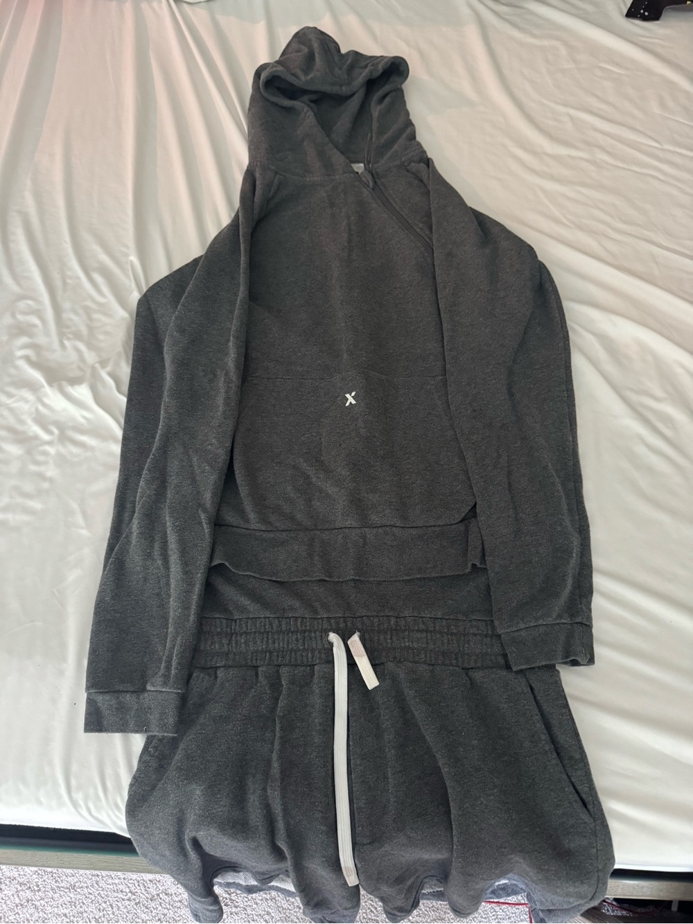 Tuxy Shorts Set - Grey